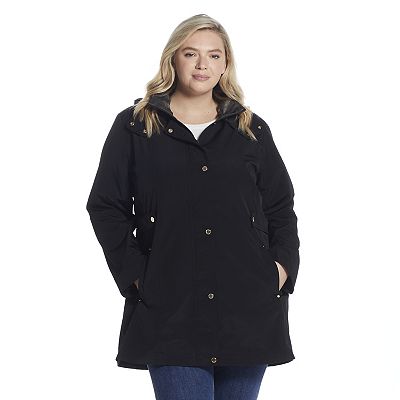 Plus Size Gallery Hooded Rain Jacket