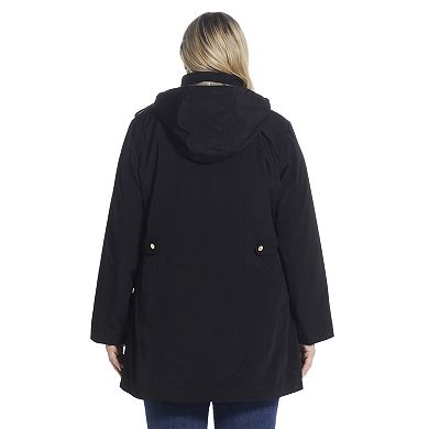 Plus Size Gallery Hooded Rain Jacket