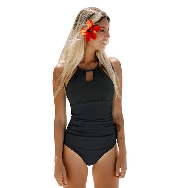 Women's CUPSHE Tummy Control Cutout High Neck One-Piece Swimsuit