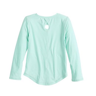 Girls 4-12 Jumping Beans® Active Long Sleeve Keyhole Tee