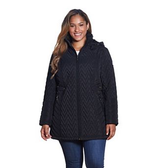 Plus Size Gallery Hood Quilted Jacket