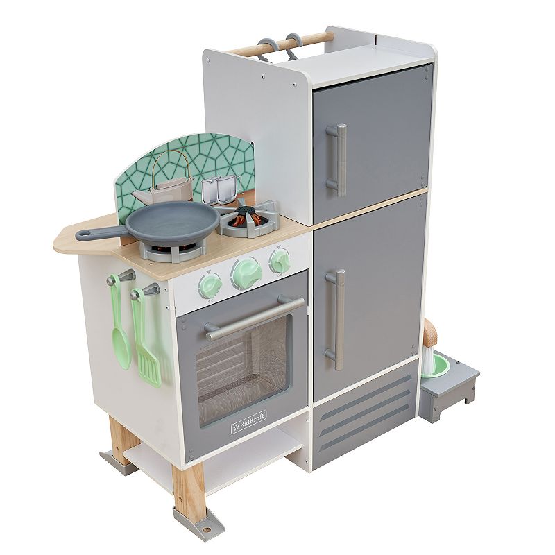 KidKraft 2-in-1 Kitchen and Laundry Playset, Multicolor
