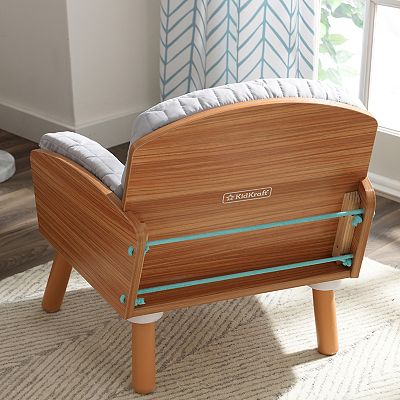 KidKraft Mid Century Kid Reading Chair Ottoman