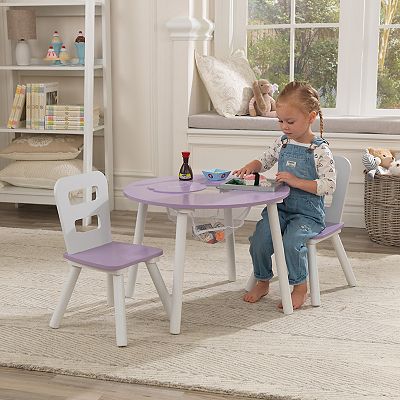 Kidkraft round storage table & 2 chair set online