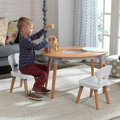 KidKraft Mid-Century Kid Toddler Table & 2 Chair Set