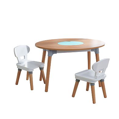 KidKraft Mid-Century Kid Toddler Table & 2 Chair Set
