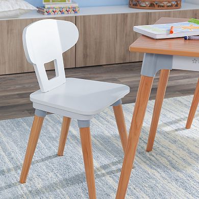 KidKraft Mid-Century Kid Toddler Table & 4 Chair Set