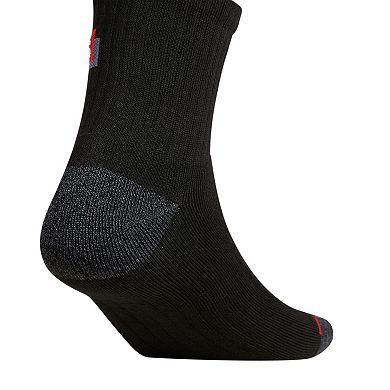 adidas Men's Blocked Linear II 3-Pack Quarter Socks