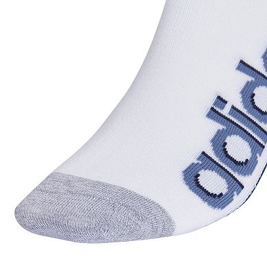 Men's adidas 6-Pack Linear Superlite III Super No-Show Socks
