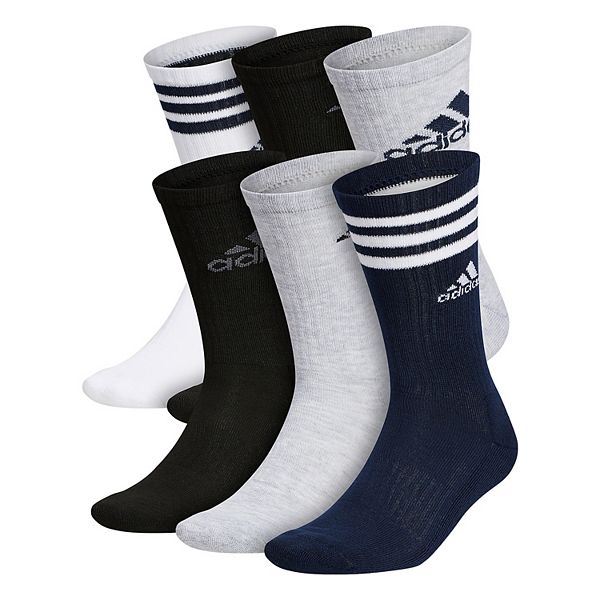 Men's adidas 6pack Athletic Cushioned Crew Socks
