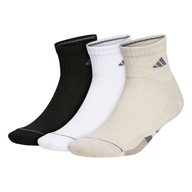 adidas Men's Cushioned III Quarter Socks - 3 Pack