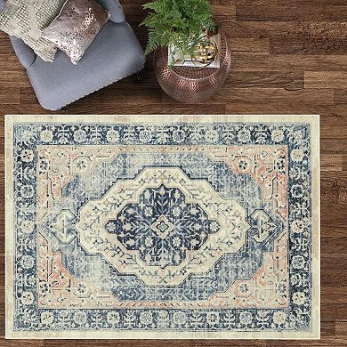 Maples Rugs Lola Distressed Persian Area & Washable Throw Rug