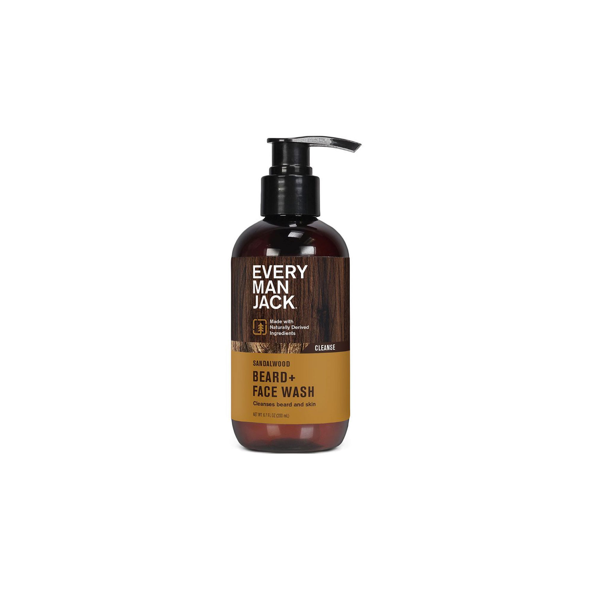 Every Man Jack Beard + Face Wash, Size: 6.7 FL Oz, Sandalwood