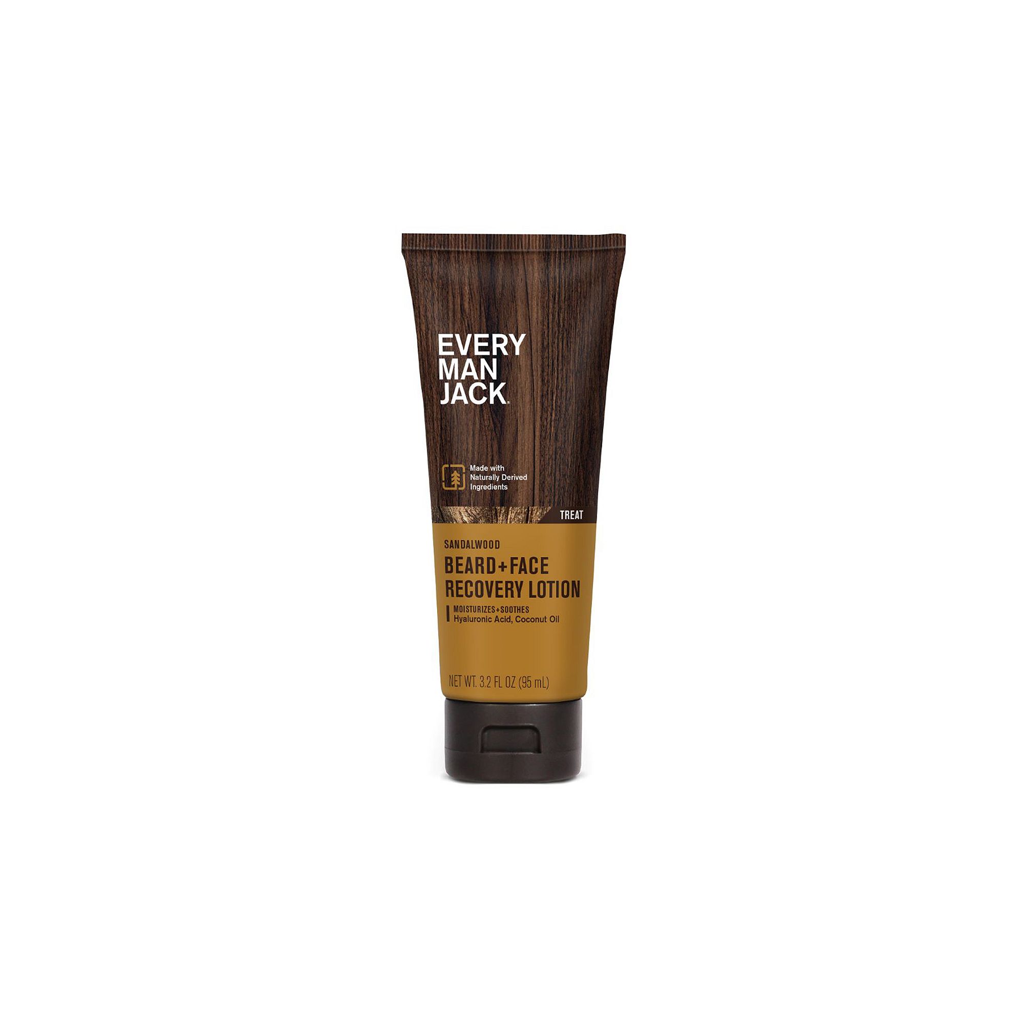 Every Man Jack Beard + Face Lotion, Size: 3.2 FL Oz, Sandalwood