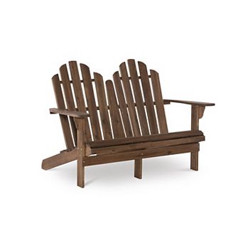 Linon Adirondack Outdoor Double Bench