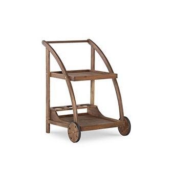 Linon Catlan Indoor / Outdoor Wooden Trolley