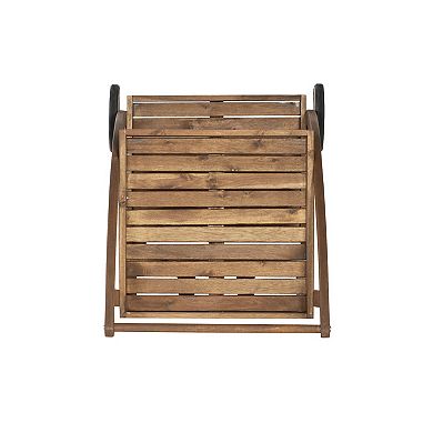 Linon Catlan Indoor / Outdoor Wooden Trolley