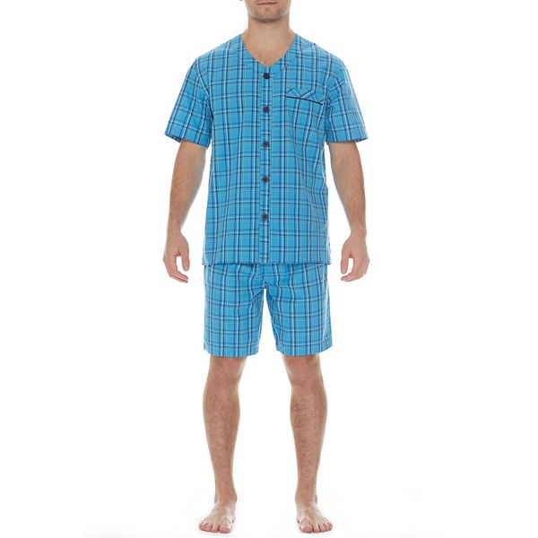 Men's Residence Poplin Shorts Pajama Set