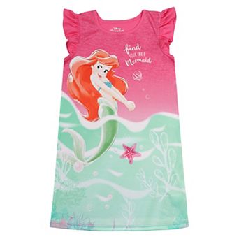 Disney's The Little Mermaid Girls 4-8 "Inner Mermaid" Nightgown