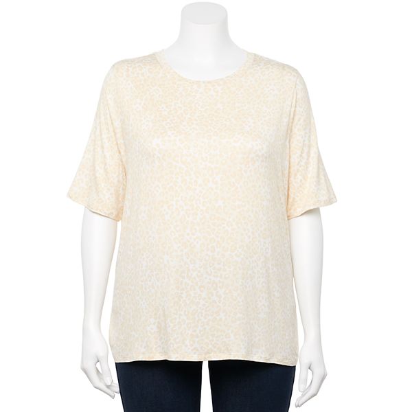 Plus Size Nine West Essential Elbow Sleeve Top