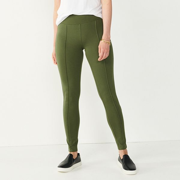 Ladies North River Ponte Cargo Leggings - NRL3039