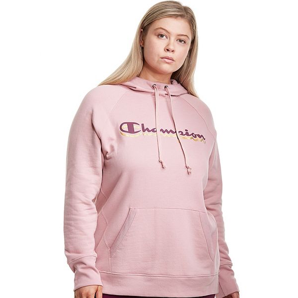 Plus Size Champion® Powerblend Fleece Graphic Hoodie