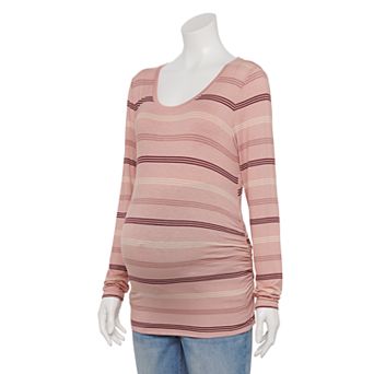 Maternity Sonoma Goods For Life® Essential Scoopneck Long Sleeve Tee
