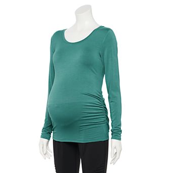 Maternity Sonoma Goods For Life® Essential Scoopneck Long Sleeve Tee