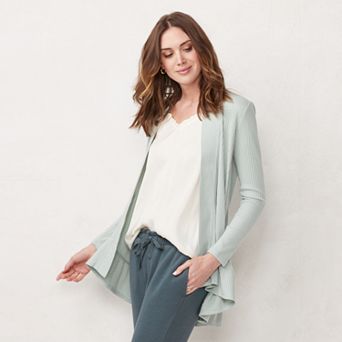 Women's LC Lauren Conrad Tiered Open-Front Cardigan