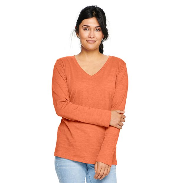kohls sonoma v neck tee