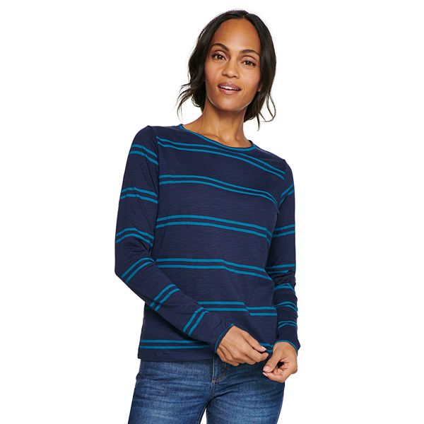 kohls womens long sleeve tees