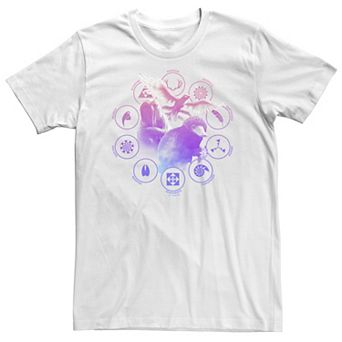 Big & Tall Fantastic Beasts - Grindelwald Color Chomatic Beasts Symbols Tee