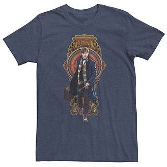 Big & Tall Fantastic Beasts - Grindelwald Newt Scamander Tee