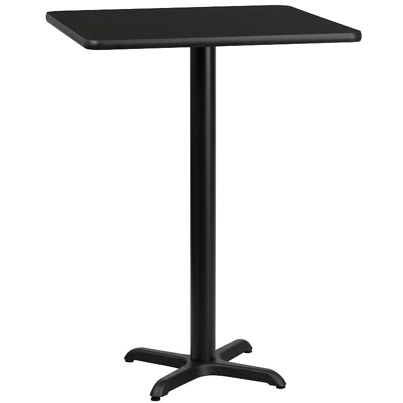 Flash Furniture 43-in. Square Laminate Top Bar Height Dining Table, Black