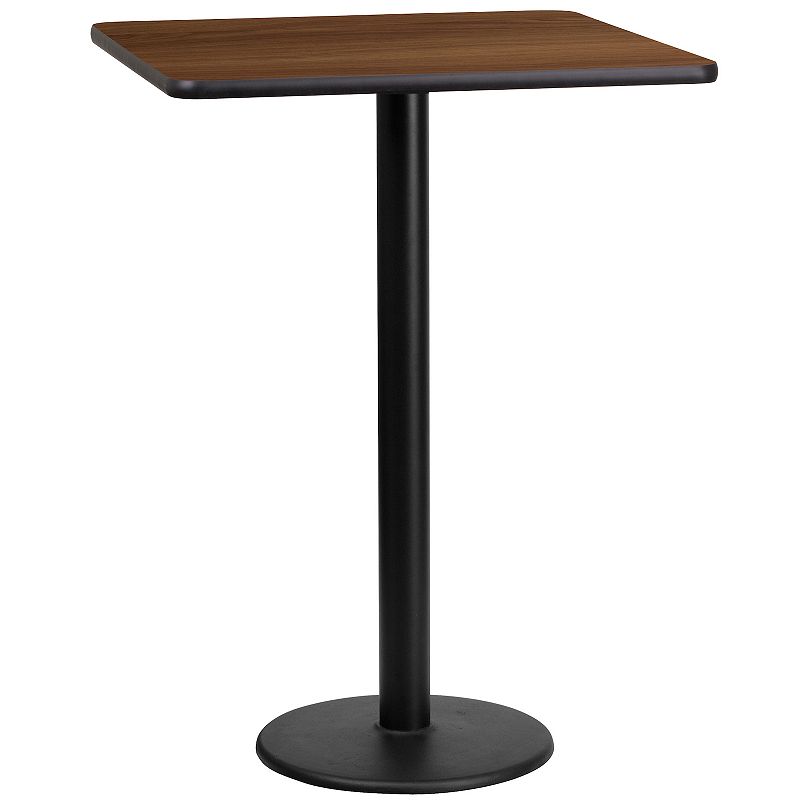 Flash Furniture 43-in. Laminate Top Square Bar Height Table, Brown