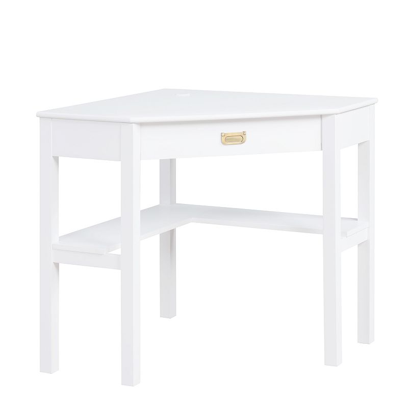 Linon Peggy Corner Desk, White