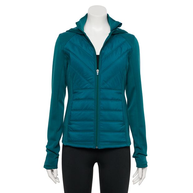 Women's Tek Gear Long Mixed Media Jacket, Size: XL, Turquoise/Blue - Yahoo  Shopping