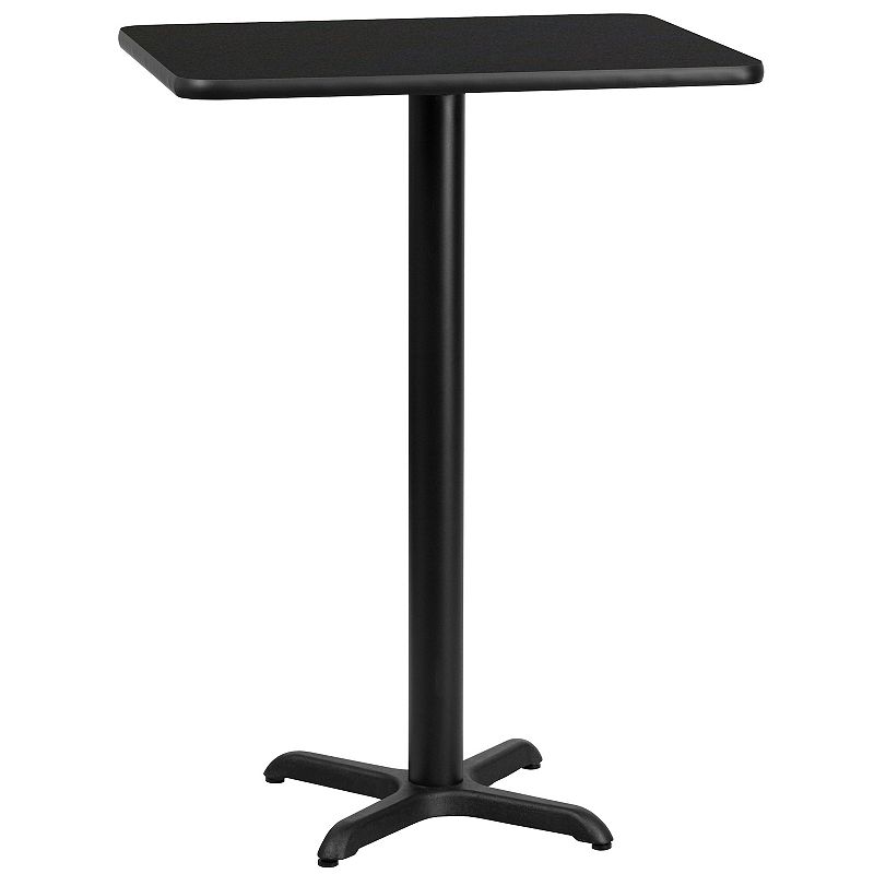 Flash Furniture 43-in. Rectangular Laminate Top Bar Table, Black