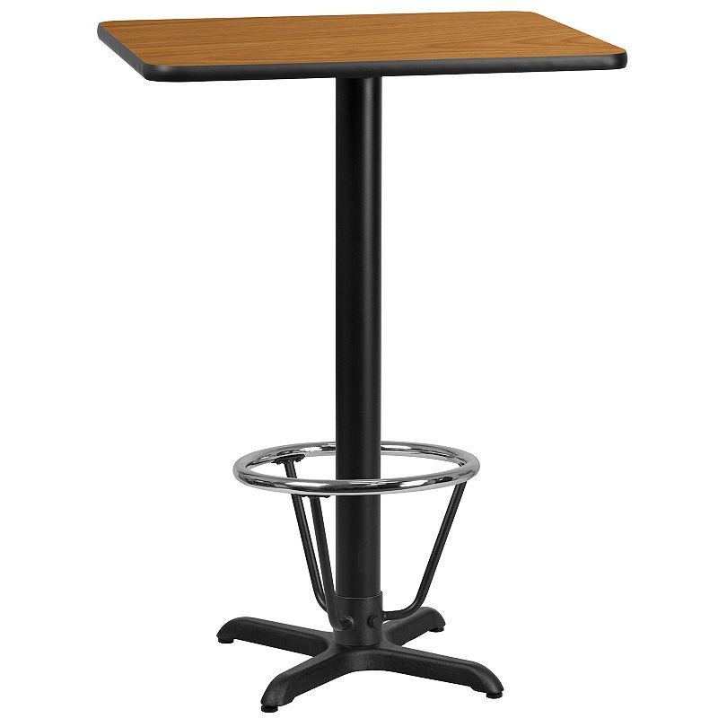 Flash Furniture Rectangular 43-in. Laminate Top Bar Table, Multicolor