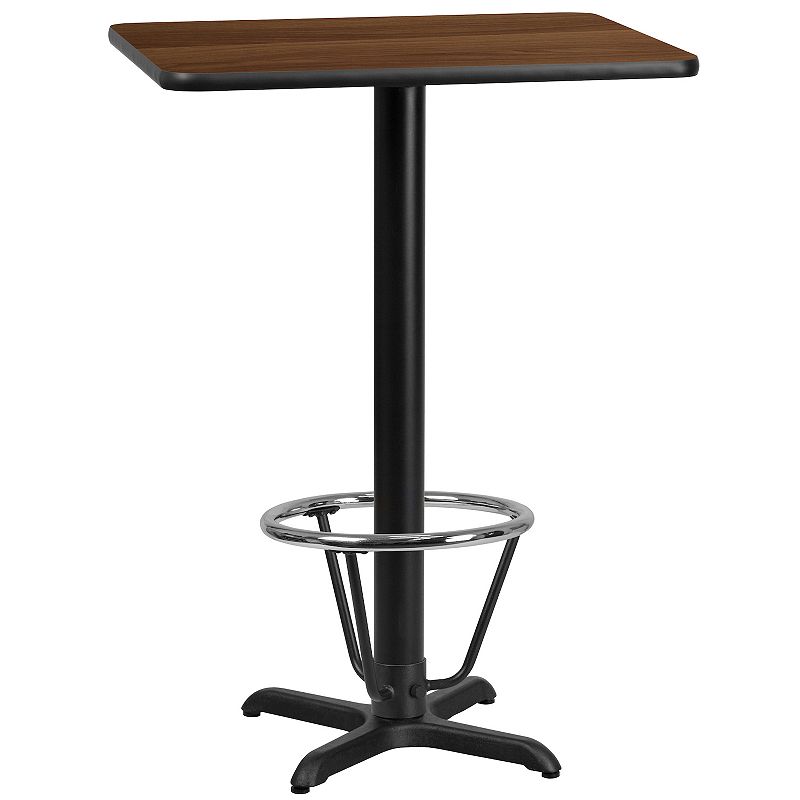 Flash Furniture Rectangular 43-in. Laminate Top Bar Table, Brown