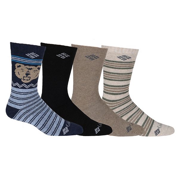 Men's Columbia 4pack Basic WoolBlend FullCushioned Crew Socks