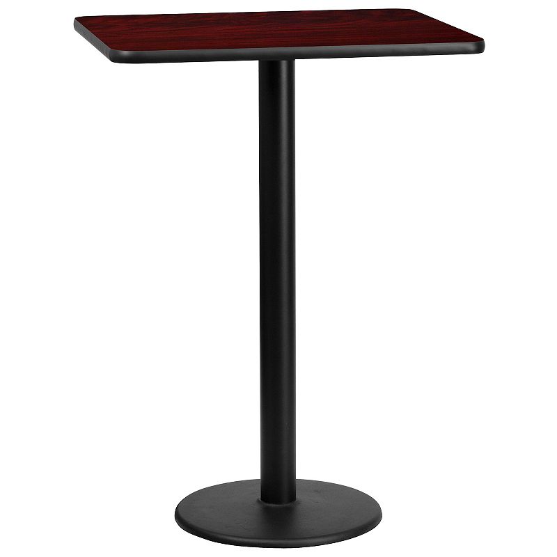 Flash Furniture Rectangular 43-in. Laminate Top Bar Height Table, Brown