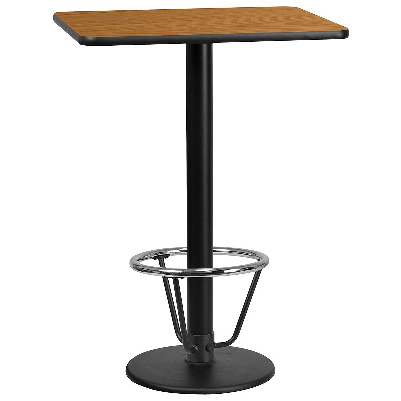 Flash Furniture Rectangle 43-in. Laminate Top Bar Table, Multicolor