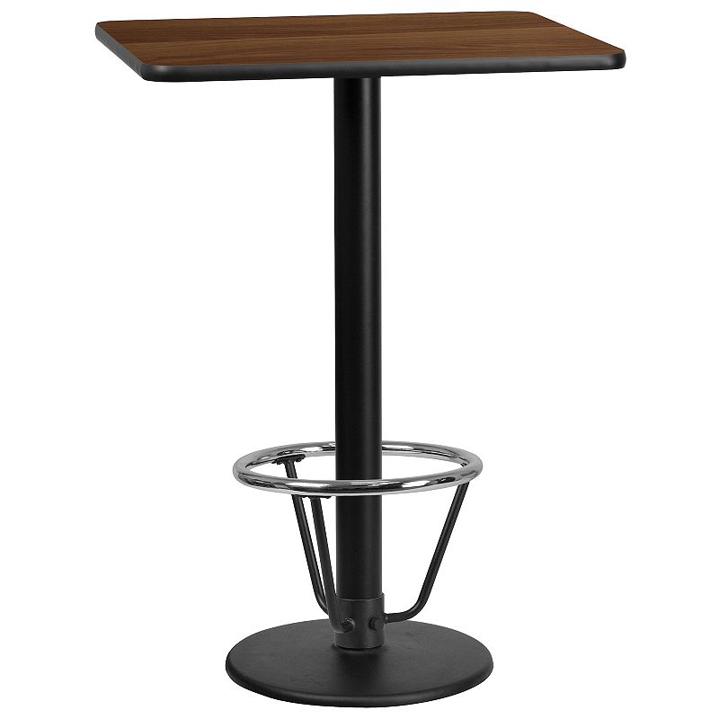 Flash Furniture Rectangle 43-in. Laminate Top Bar Table, Brown