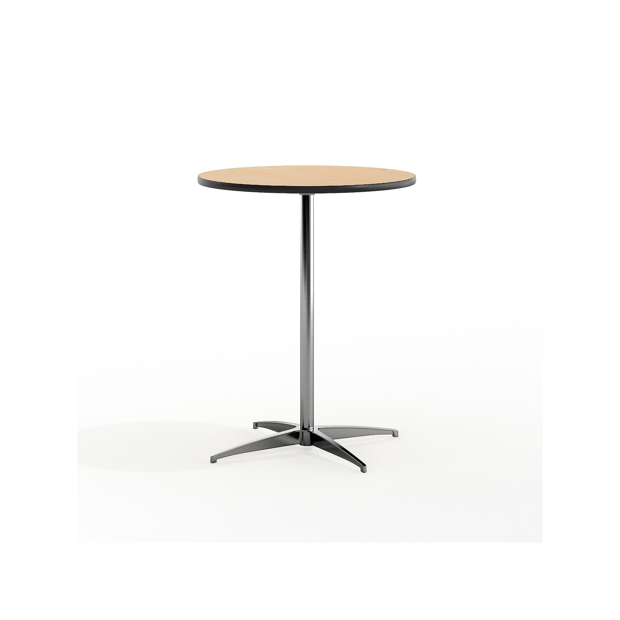 Flash Furniture Adjustable 30 - 42-in. Round Cocktail Bar Table, Natural