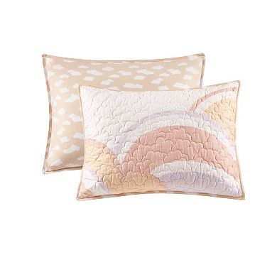 Urban Habitat Kids Ellie Sunshine Printed Cotton Reversible Quilt Set With Shams and Decorative Pillows