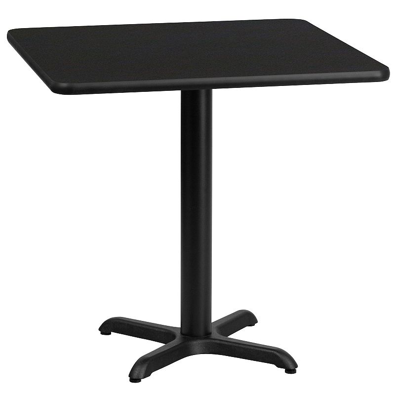 Flash Furniture Square Laminate Top 31-in. Dining Table, Black