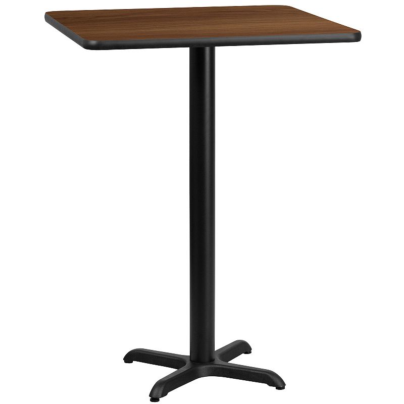 Flash Furniture 43-in. Square Laminate Top Bar Height Table, Brown