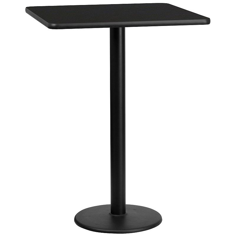Flash Furniture 43-in. Square Laminate Top Dining Table, Black