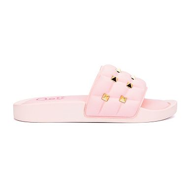 Olivia Miller Heavenly Studed Girls' Slide Sandals
